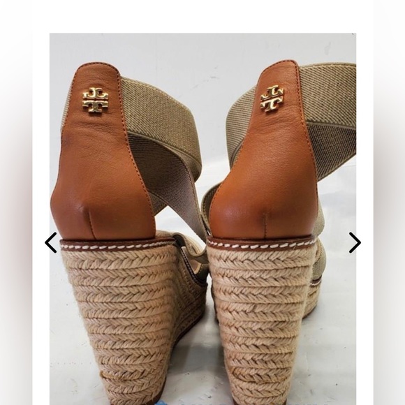 Tory Burch Women's Frieda Platform Wedge Espadrille Sandals Size 8.5 - Picture 4 of 6
